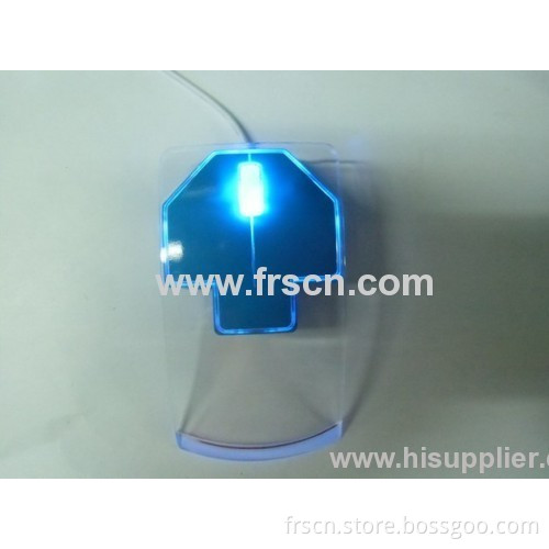 New Colored Novelty Arrow Shaped Led Optical Transparent Mouse 